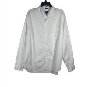 J.Crew Classic Flex Washed White Button-Down Shirt Men's Size XL NEW